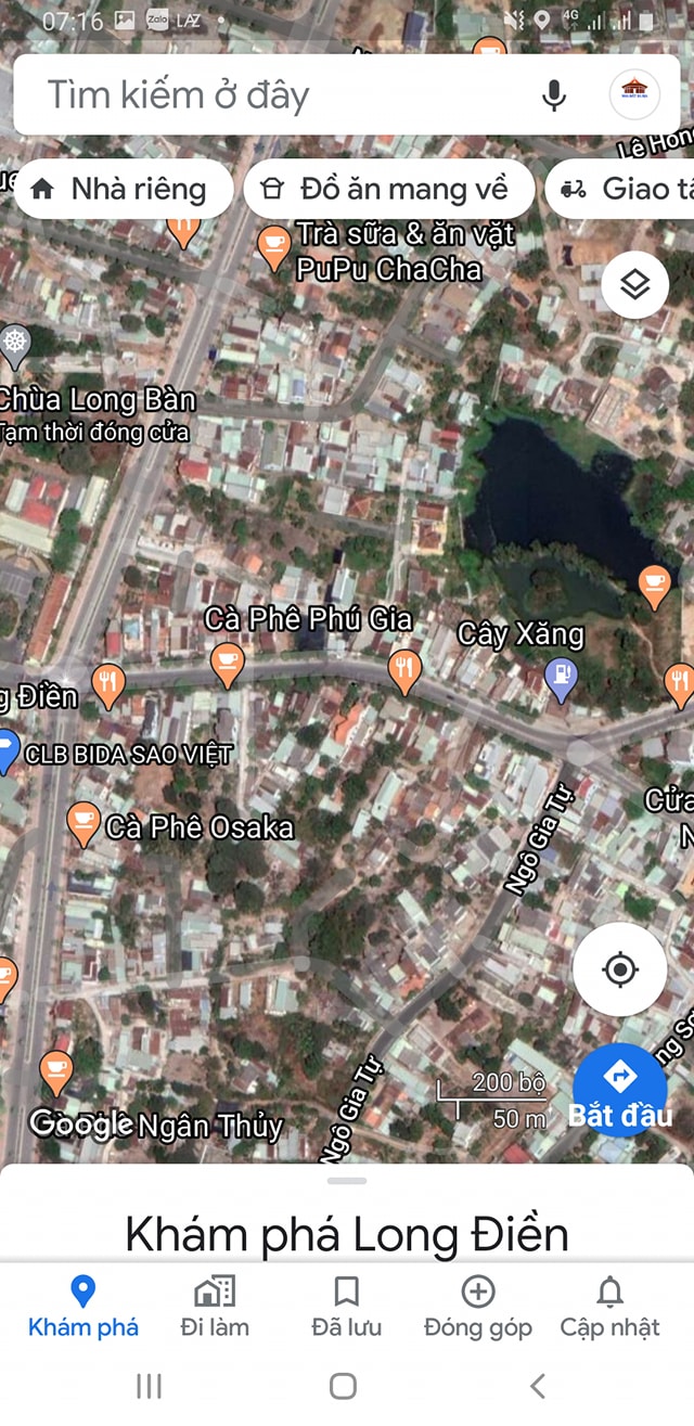 Bán 725m2 đất mặt tiền đường Võ Thị Sáu, thị trấn Long Điền, huyện Long Điền, tỉnh BRVT