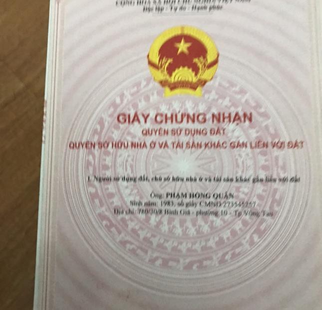 Cần bán lô đất đường Nguyễn Hữu Thọ, phường Phước Hưng, Tp. Bà Rịa.