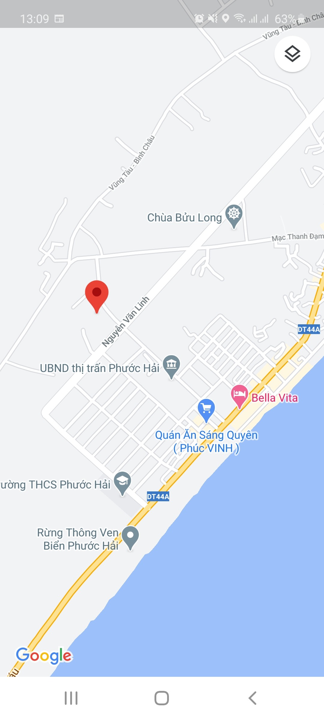 Cần Tiền, Bán Gấp Đất đường 44A, Trung Tâm Thị Trấn Phước Hải, huyện Đất Đỏ.