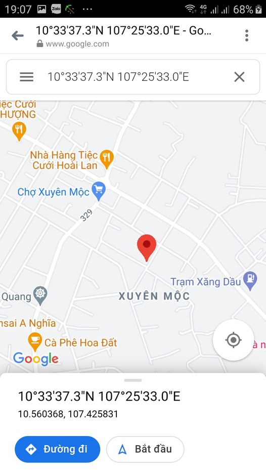 Cần bán lô đất ngay sau chợ Xuyên Mộc.