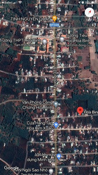 Bán đất trung tâm xã Hòa Bình, huyện Xuyên Mộc.