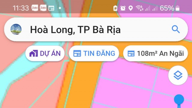 Bán lô đất biệt thự khu dân cư Lan Anh 5, xã Hòa Long, TP Bà Rịa giá 1.55 tỷ