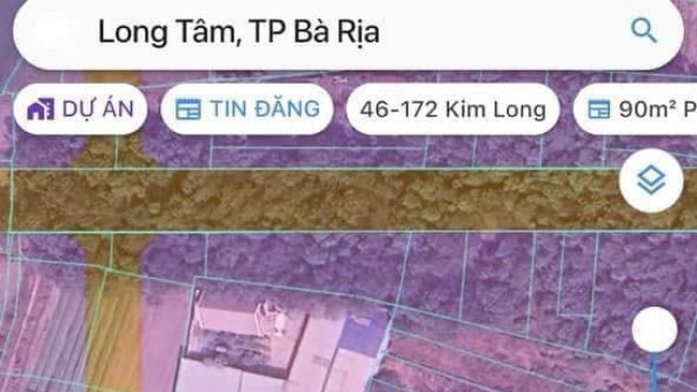 Bán lô đất biệt thự 1.031m2 P. Long Tâm Tp Bà Rịa