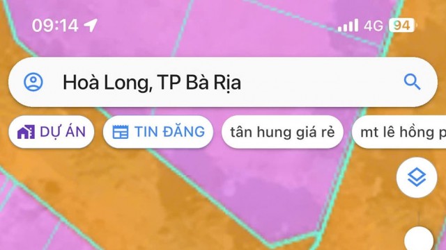 Bán lô đất biệt thự đẹp góc 2 mặt tiền xã Hoà Long Tp Bà Rịa.