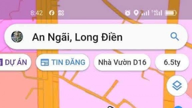 Bán đất mặt tiền đường nhựa xã An Ngãi, huyện Long Điền.