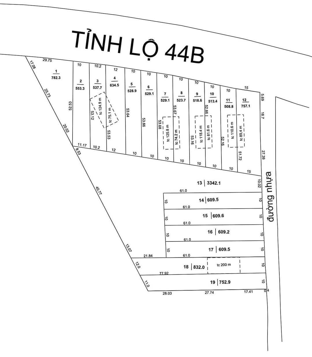 HÀNG F0 – MẶT TIỀN TỈNH LỘ 44B – TT PHƯỚC HẢI, HUYỆN LONG ĐẤT