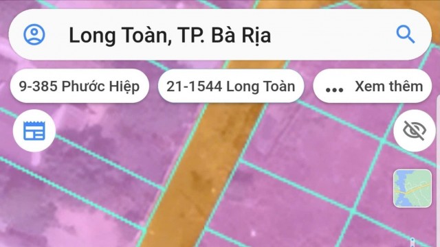 Cần bán lô đất biệt thự mặt tiền đường nhựa phường Long Toàn, TP Bà Rịa.
