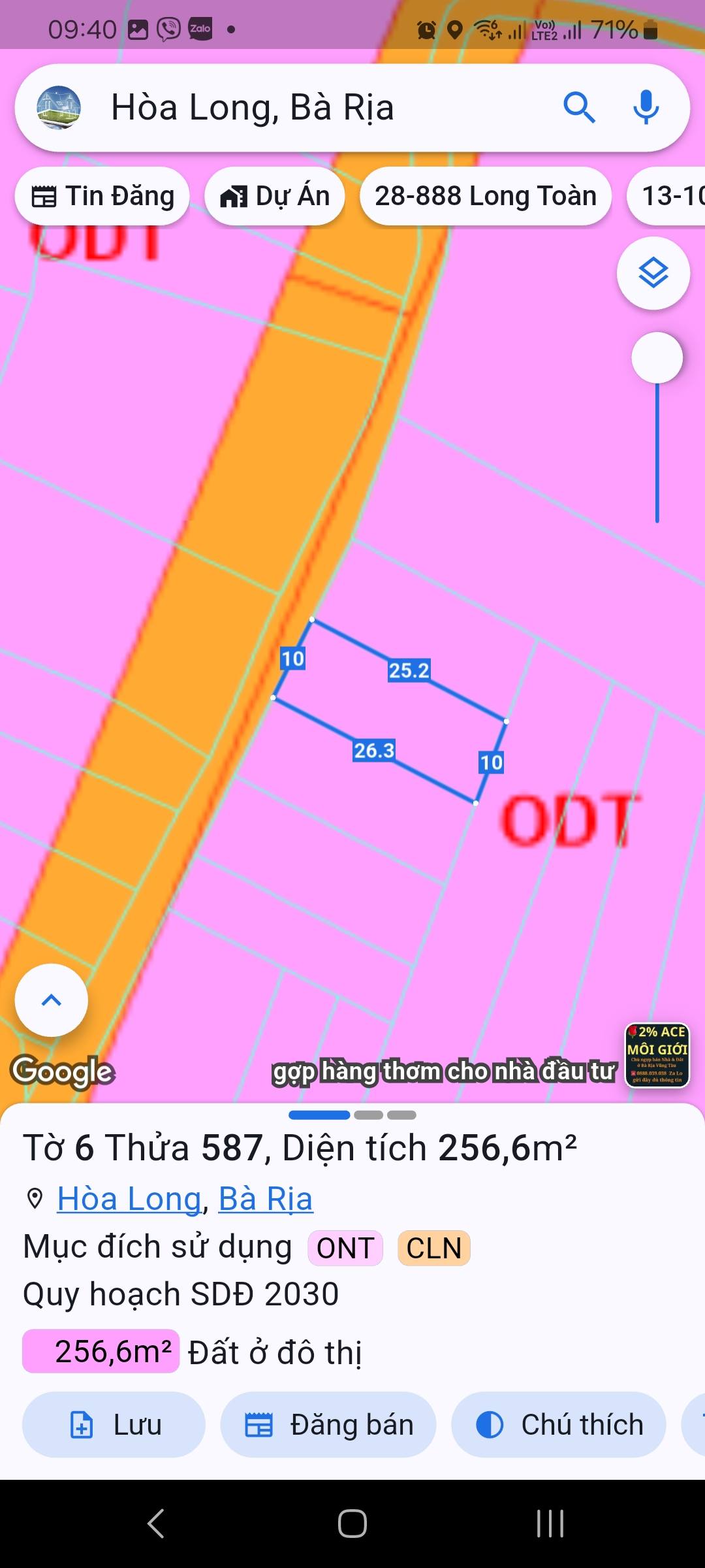 BÁN ĐẤT 10M X25M ĐƯỜNG SỐ 79 – HÒA LONG, TP.HCM