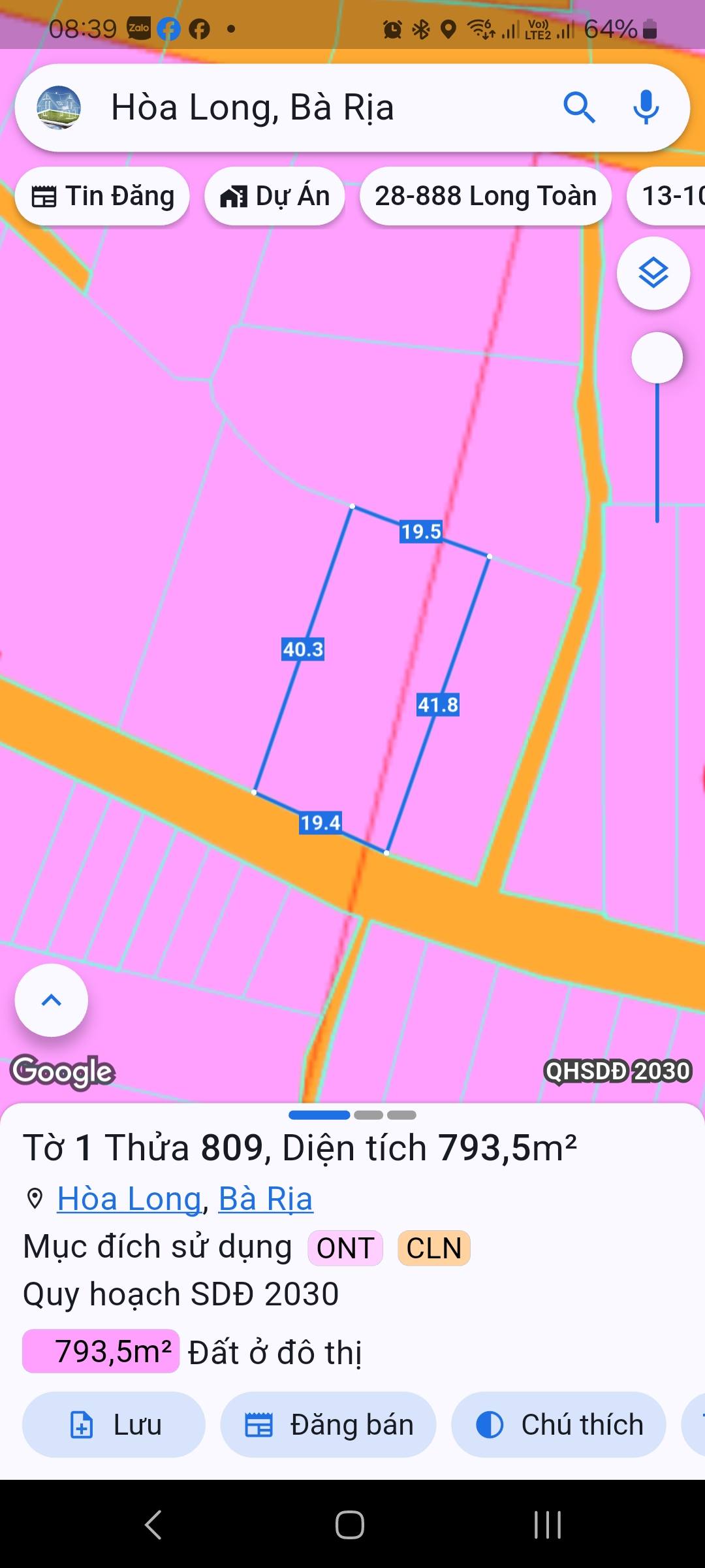 Cần bán nhà mái thái mặt tiền đường nhựa - Hòa Long (Phường Tam Long, TP.HCM)