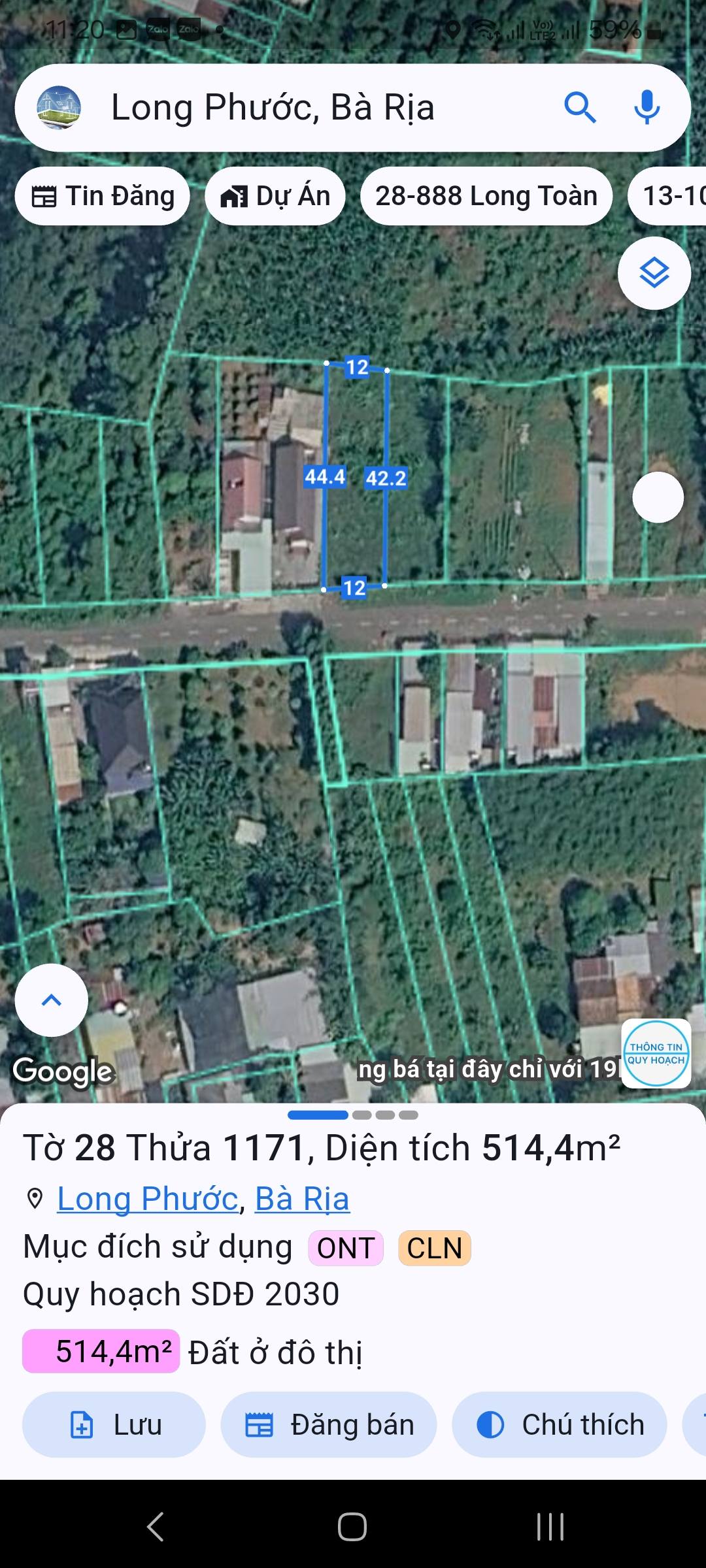 BÁN ĐẤT BIỆT THỰ VƯỜN ĐƯỜNG SỐ 7 – LONG PHƯỚC, TP. BÀ RỊA