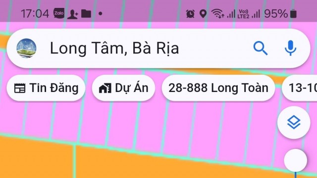 CẦN BÁN LÔ ĐẤT MẶT TIỀN ĐƯỜNG LƯƠNG THẾ VINH, KHU GÒ CÁT – PHƯỜNG LONG TÂM, TP. BÀ RỊA