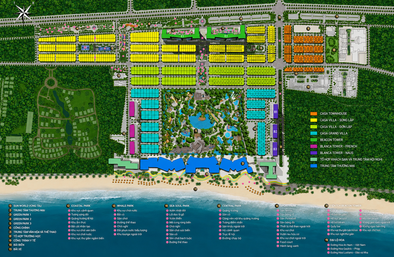 Mặt bằng tổng thể dự án Blanca City