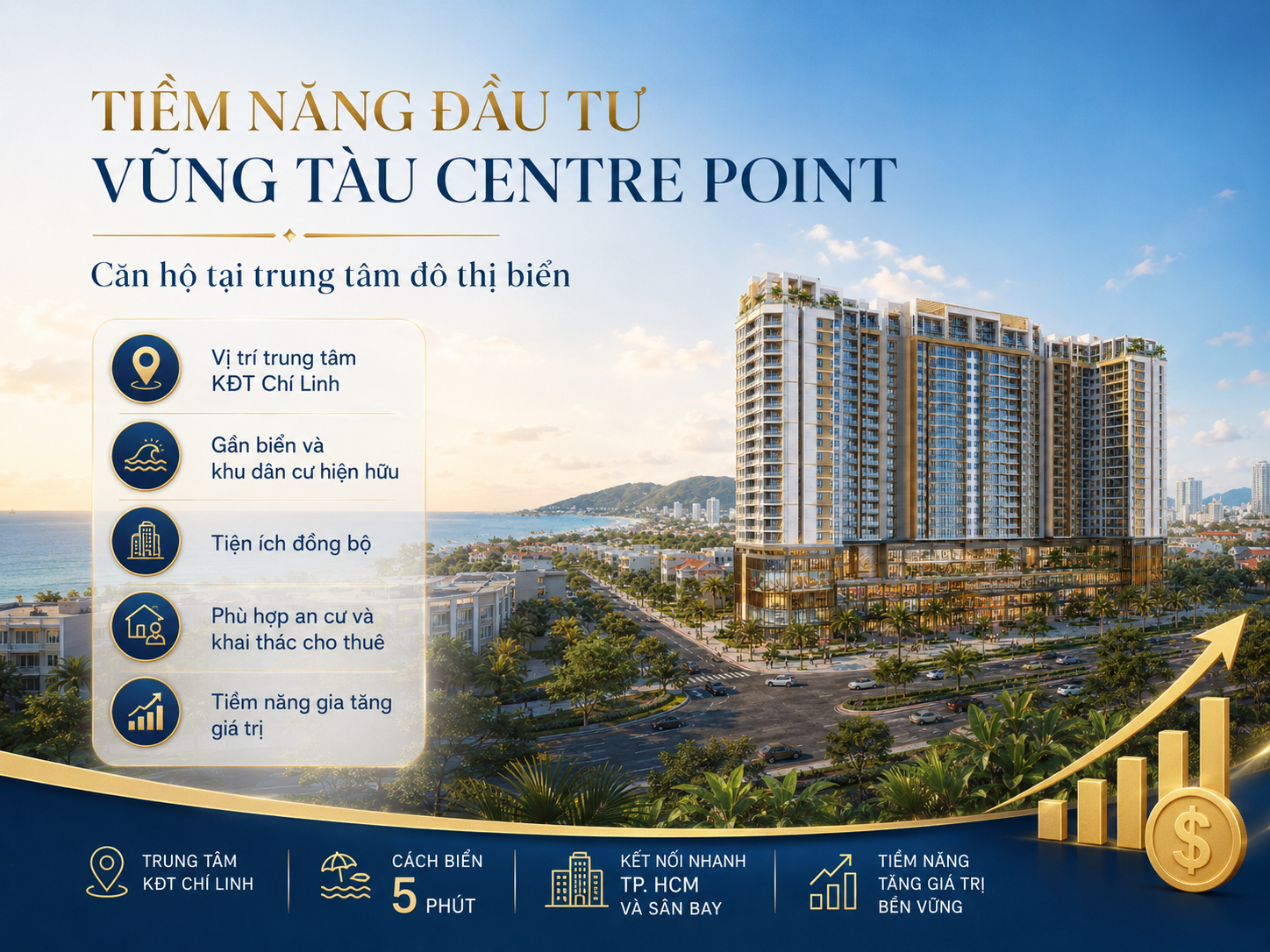 tiềm năng đầu tư căn hộ Vũng Tàu Centre Point tại thành phố biển