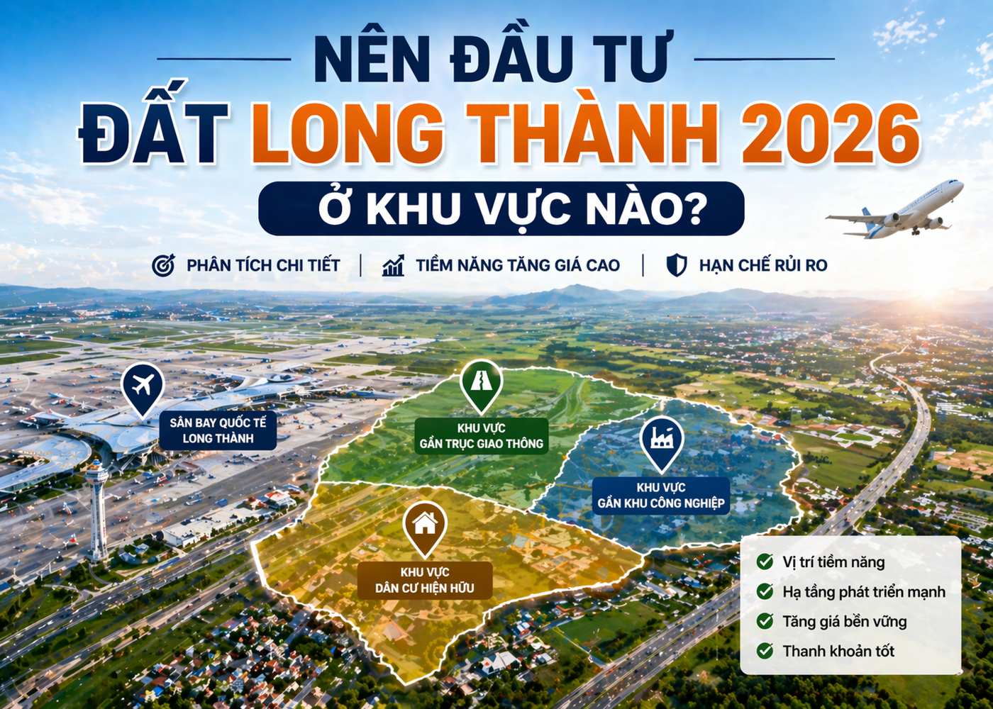 nên đầu tư đất Long Thành 2026 ở khu vực nào