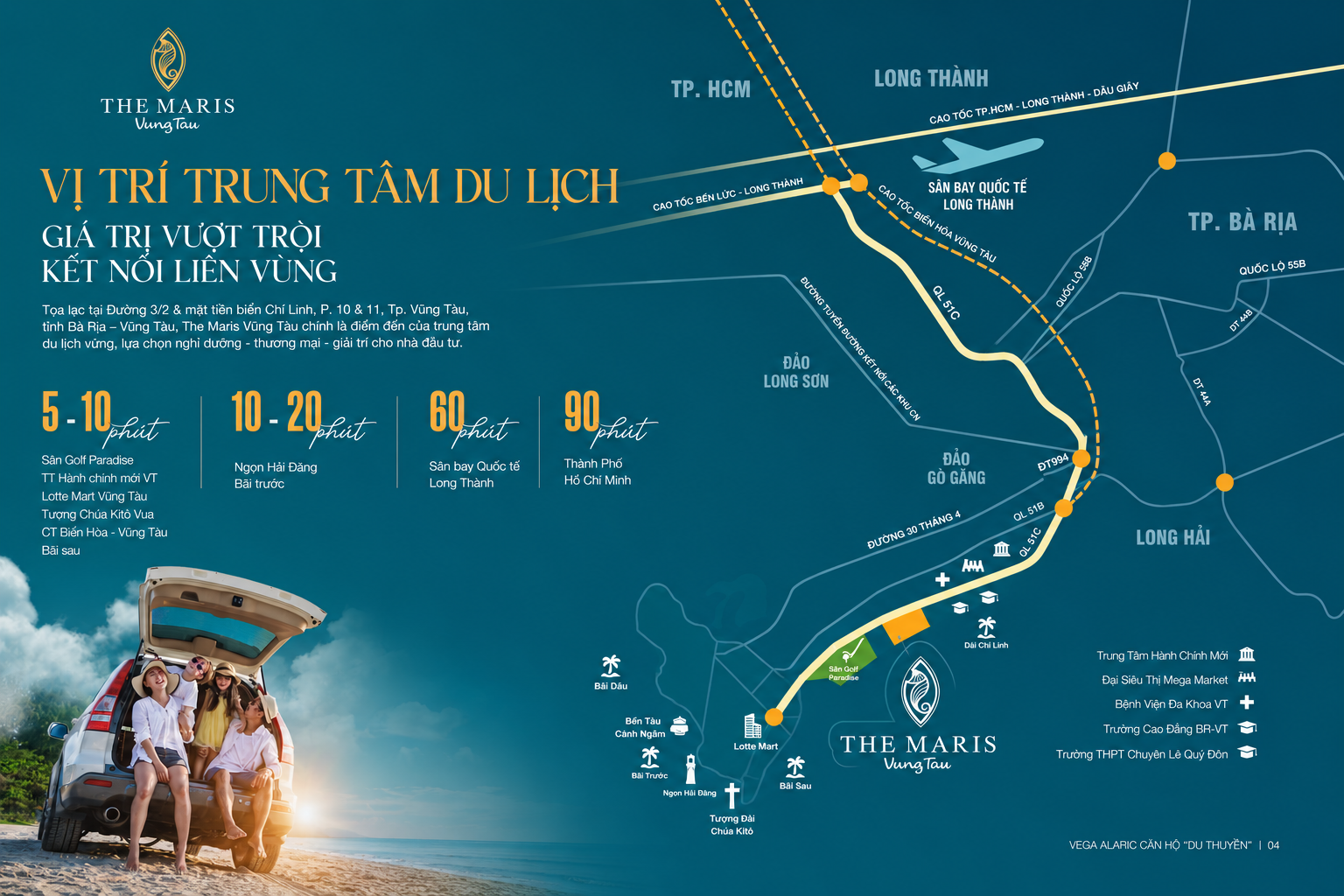 vị trí The Maris Vũng Tàu trên đường 3 Tháng 2
